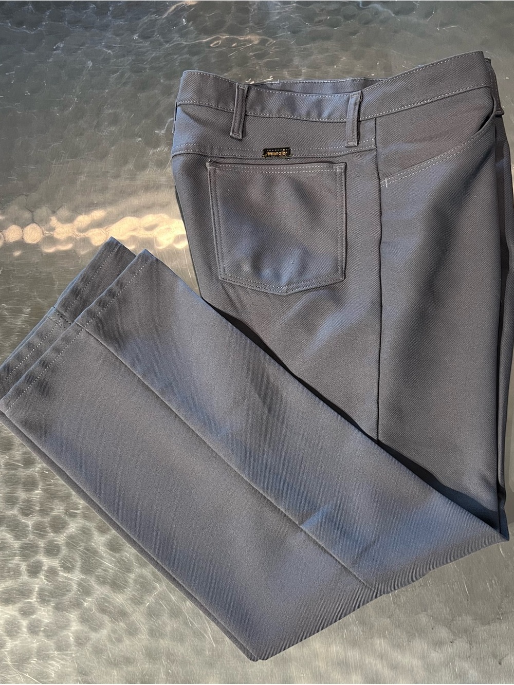 Men's Classic Straight-Leg Pants in Gray 36x30 #wrangler #wrancher